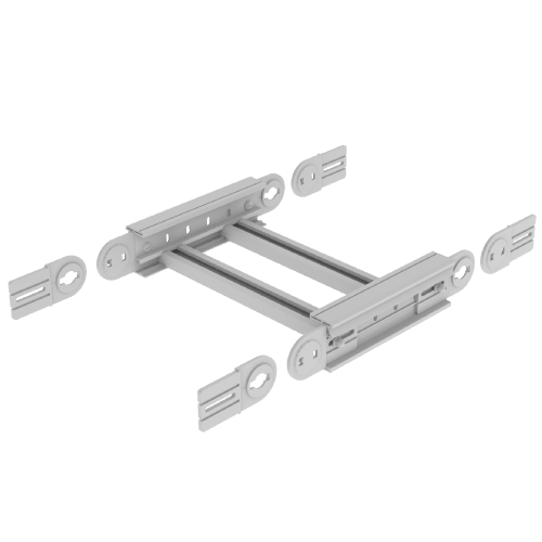 UNEX APARELLAJE ELECTRICO - 67 ANGOLO VERTICALE GRIGIO 85X500 U48X