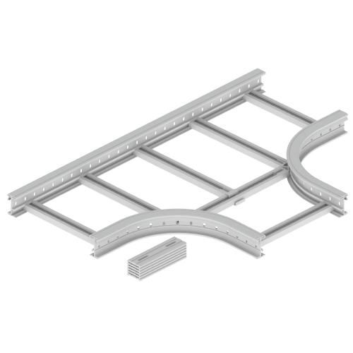 UNEX APARELLAJE ELECTRICO - 67 DERIVAZIONE T GRIGIO 85X500 R300 U48X 67518-44