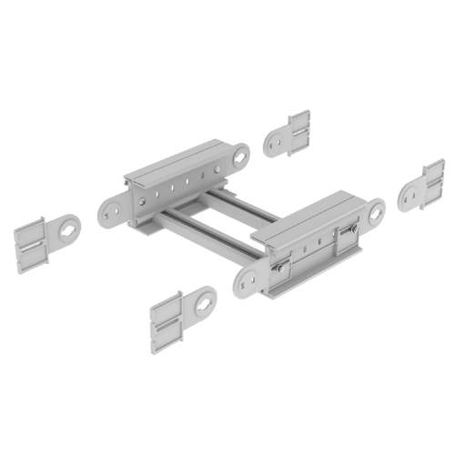 UNEX APARELLAJE ELECTRICO - 67 ANGOLO VERTICALE GRIGIO 135X500 U48X