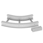 UNEX APARELLAJE ELECTRICO - 67 CURVA PIANA 45  GRIGIO 135X500 R600 U 67537-44