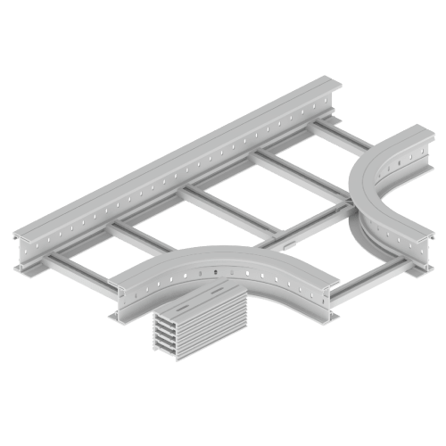 UNEX APARELLAJE ELECTRICO - 67 DERIVAZIONE T GRIGIO 135X500 R300 U48 67538-44