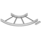 UNEX APARELLAJE ELECTRICO - 67 CURVA PIANA 90 GRIGIO 85X600 R300 U4 67606-44