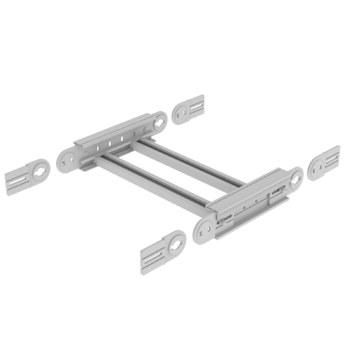 UNEX APARELLAJE ELECTRICO - 67 ANGOLO VERTICALE GRIGIO 85X600 U48X 67612-44