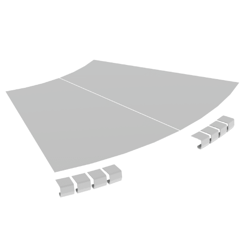 UNEX APARELLAJE ELECTRICO - 67 COP. CURVA PIA 45 GRIG 600 R600 U48X 67615-44