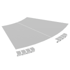 UNEX APARELLAJE ELECTRICO - 67 COP. CURVA PIA 45  GRIG 600 R600 U48X 67615-44