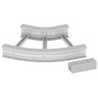 UNEX APARELLAJE ELECTRICO - 67 CURVA PIANA 45  GRIGIO 135X600 R300 U 67636-44