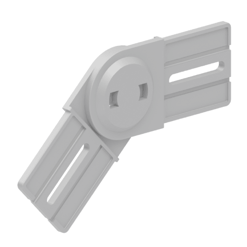 UNEX APARELLAJE ELECTRICO - 67 GIUNTO SNODATO VERTICALE GRIGIO 85 U4
