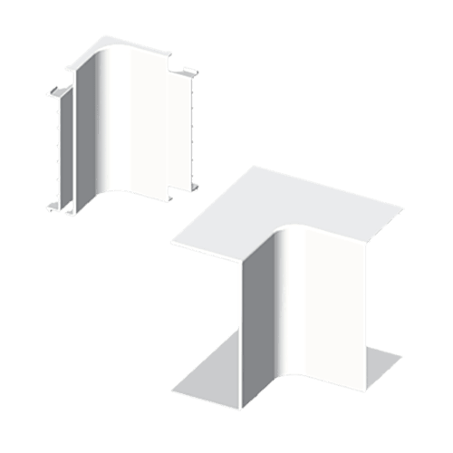 UNEX APARELLAJE ELECTRICO - 73 ANGOLO INTERNO BIANCO RAL9010 60X60 U 73331-2