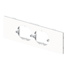 UNEX APARELLAJE ELECTRICO - Placca Unex per meccanismi universali (2 app.) in U43X 73652-42