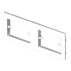 UNEX APARELLAJE ELECTRICO - Placca Unex per meccanismo Modulare 25 (2x3 mod) in U24X 73667-2