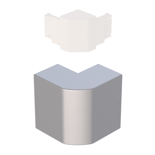 UNEX APARELLAJE ELECTRICO - 93 ANGOLO ESTERNO ALLUMINIO 50X80 U24X 93270-03