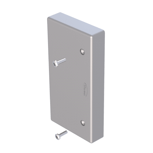 UNEX APARELLAJE ELECTRICO - 93 COPERCHIO FINALE ALLUMINIO 50X80 U24X 93370-03