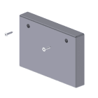 UNEX APARELLAJE ELECTRICO - Coperchio finale Unex 70x100 in U24X 93381-03