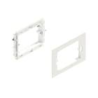 UNEX APARELLAJE ELECTRICO - Supporto porta apparecchi con placca universale interasse 83,5 mm in U48X 93644-42