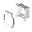 UNEX APARELLAJE ELECTRICO - Supporto porta apparecchi universale e scatola interasse 60 mm in U42X 93709-40
