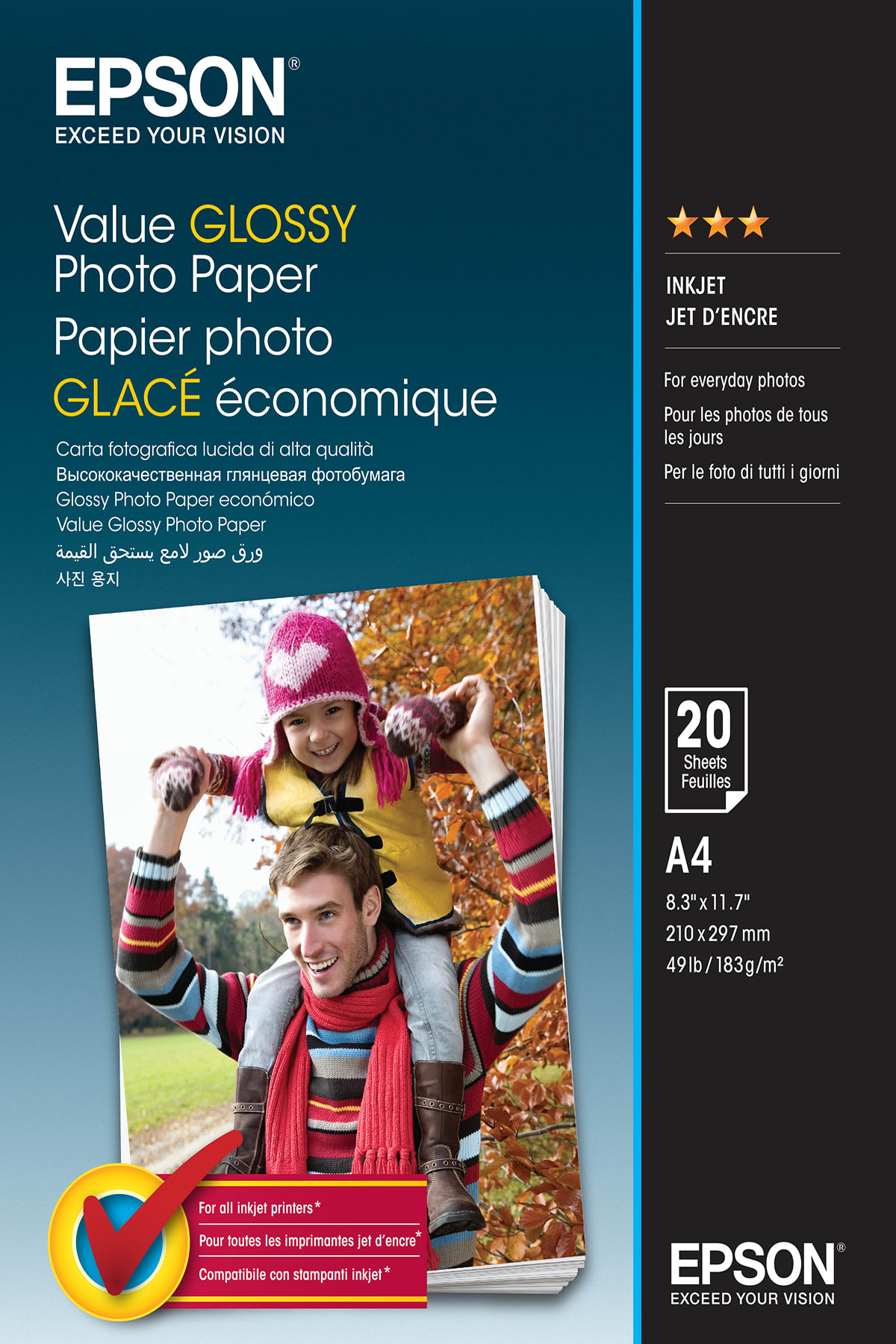 EPSON - CARTA FOTO LUCIDA A4 20FOGLI