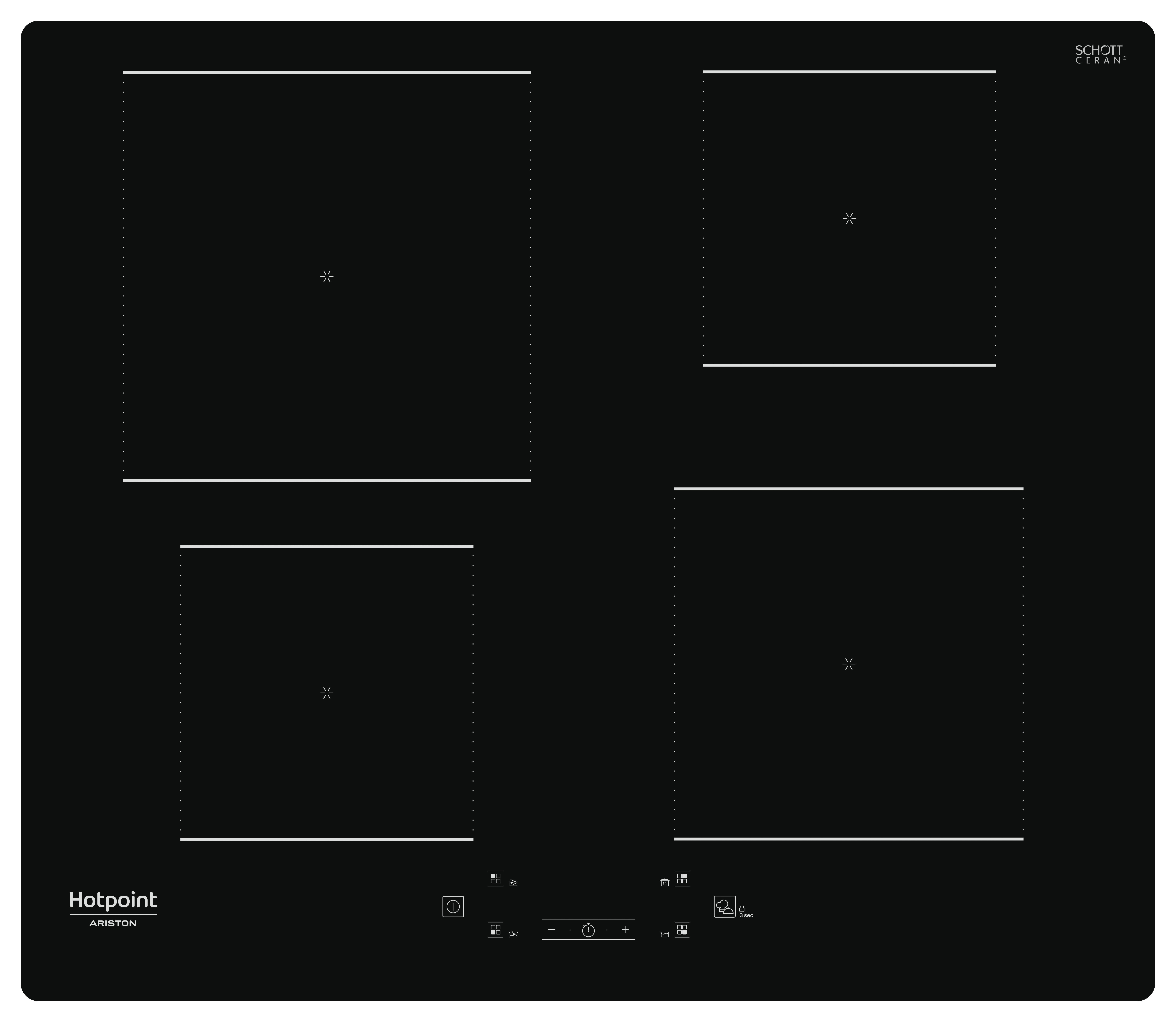 ARISTON - PIANO COTT 60CM IND 7,2 KW