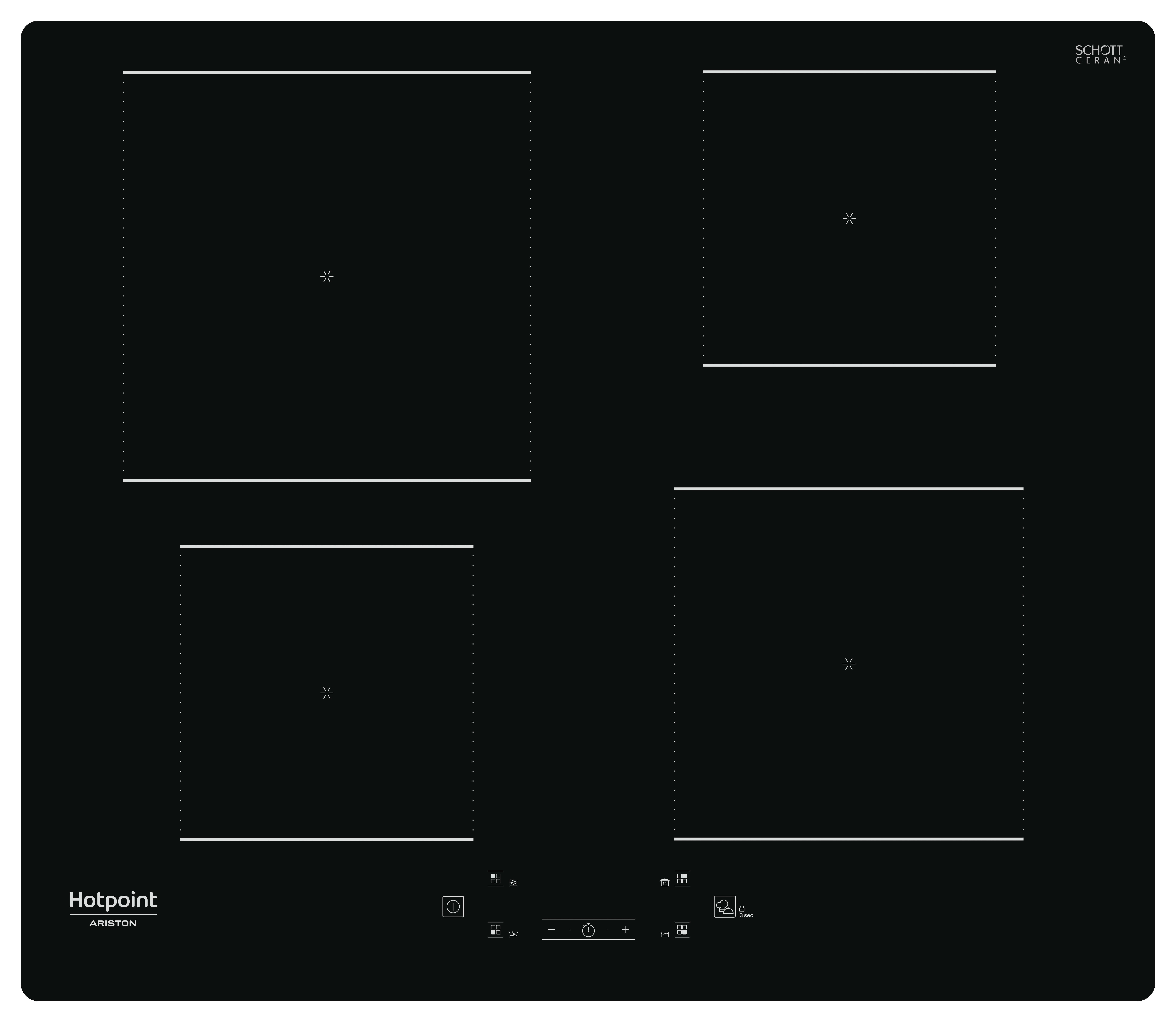 ARISTON - PIANO COTT 60CM IND 7,2 KW