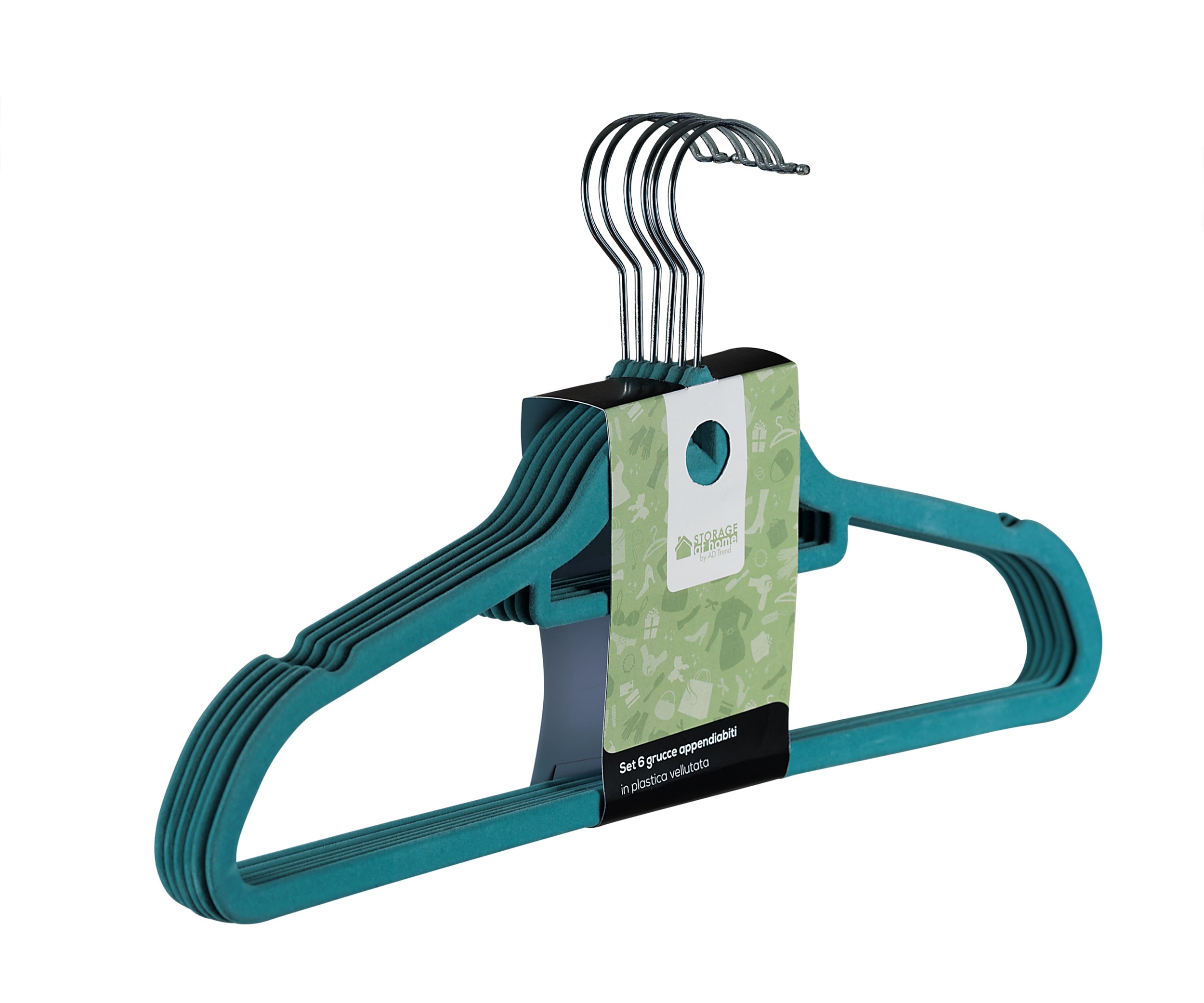 REGALO ITALIANO - S/6 GRUCCE VELLUT ASS4COL CM45X24 RGI48372