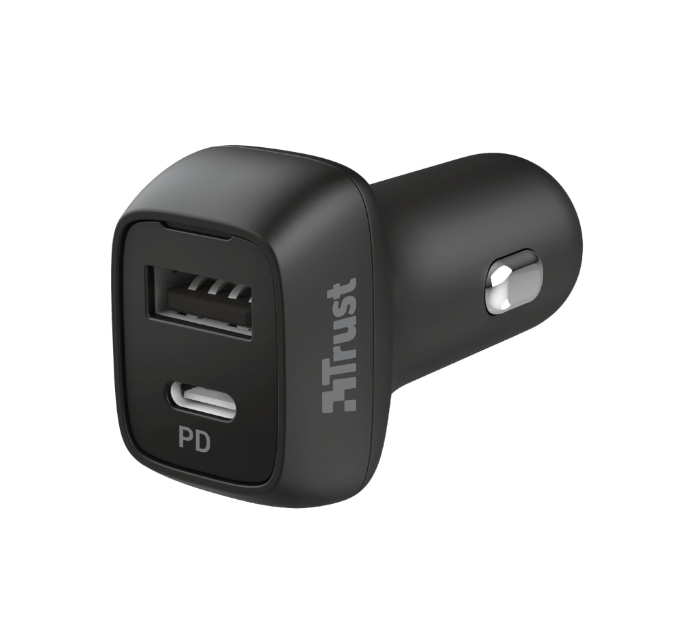 TRUST - QMAX USB C+A CAR CHARGER PD 30W