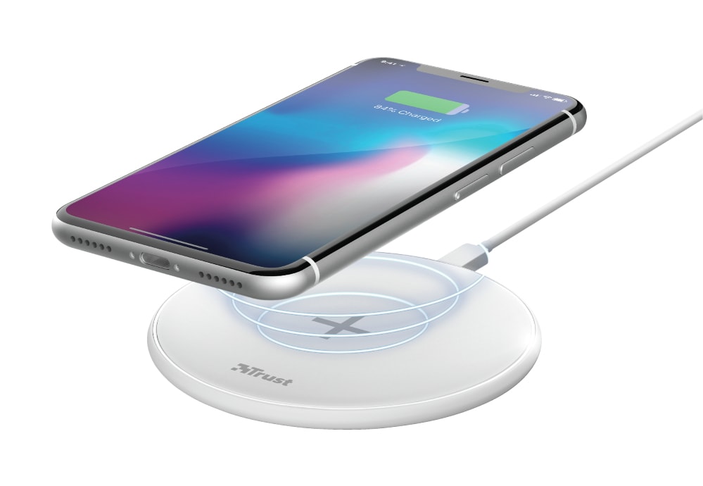 TRUST - QYLO FAST WRLSS CHRGNG PAD WHITE