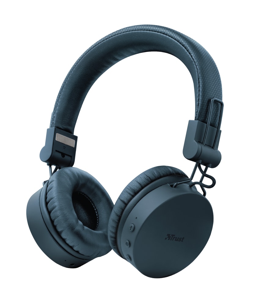 TRUST - CUFFIA A PADIGLIONE BLUETOOTH BLU