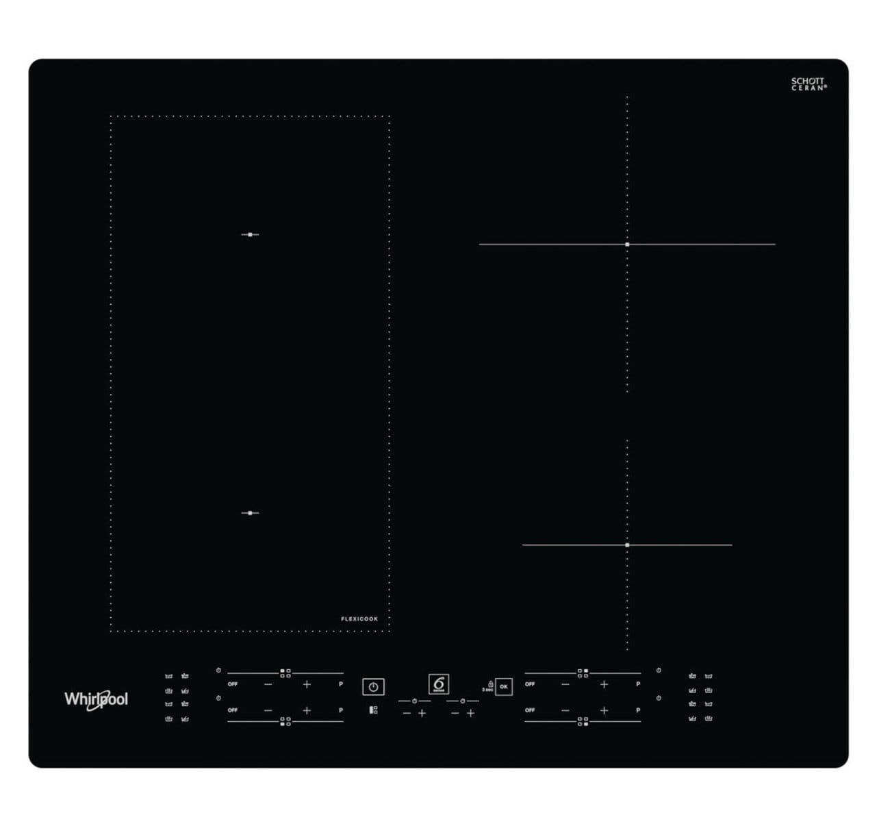 WHIRLPOOL - PIANO COTT 60CM IND 7,2 KW COMBIZONE
