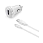 FORNITORE GENERICO - KIT CARICABATT. AUTO 2A MICROUSB BIANCO