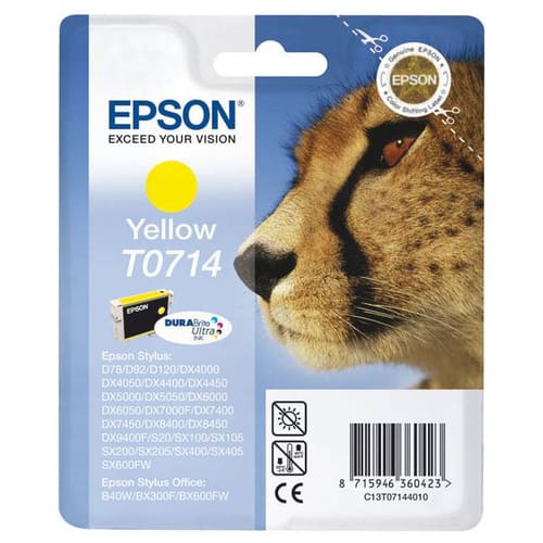 EPSON - CARTUC ORIG INCHIOSTRO GIALLO GHEPARDO(B EPSC13T07144021