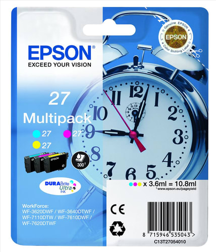 EPSON - CARTUCCIA SVEGLIA MULTIPACK 27 (C/M/Y)