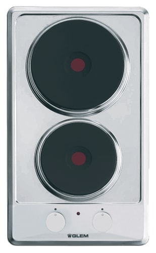GLEM GAS - PIANO COTT 30CM DOMINO 2 P EL INOX