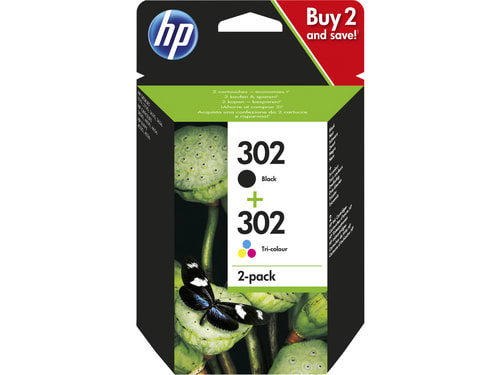 HEWLETT PACKARD - BLISTER COMBO 302 NERO+TRICR NON USARE HEWX4D37AEBL