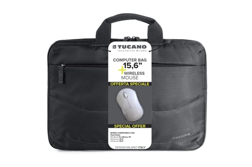 TUCANO - BORSA PC BIDEA KIT CON MOUSE WRLS