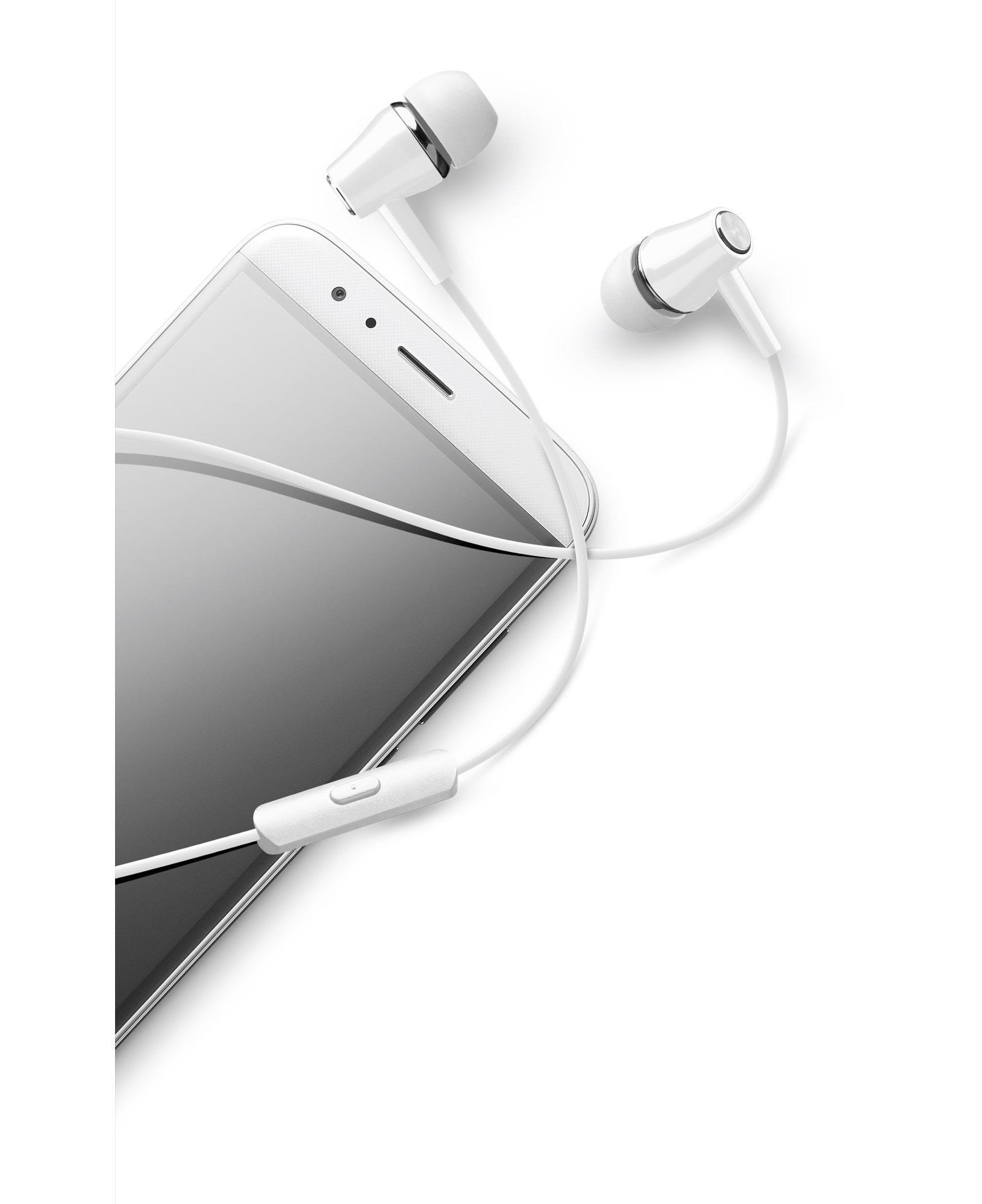 FORNITORE GENERICO - AURICOLARE MIC. IN-EAR UNIV. BIANCO