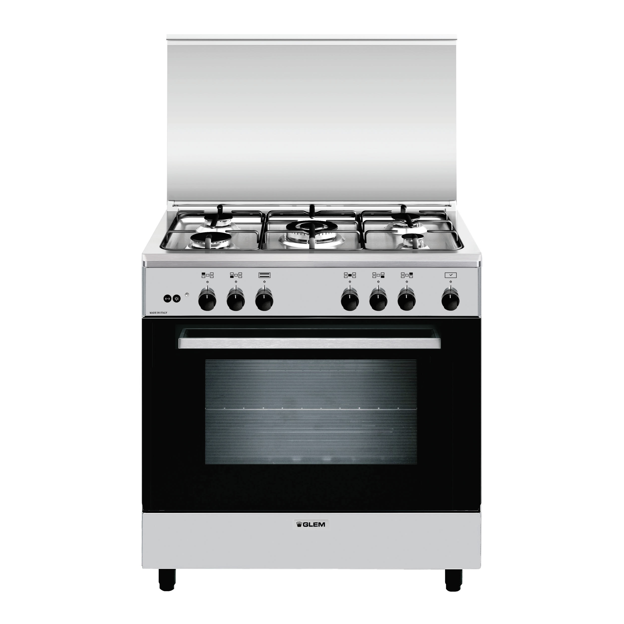GLEM GAS - CUCINA 80X50 FO GAS INOX GLEA855GI