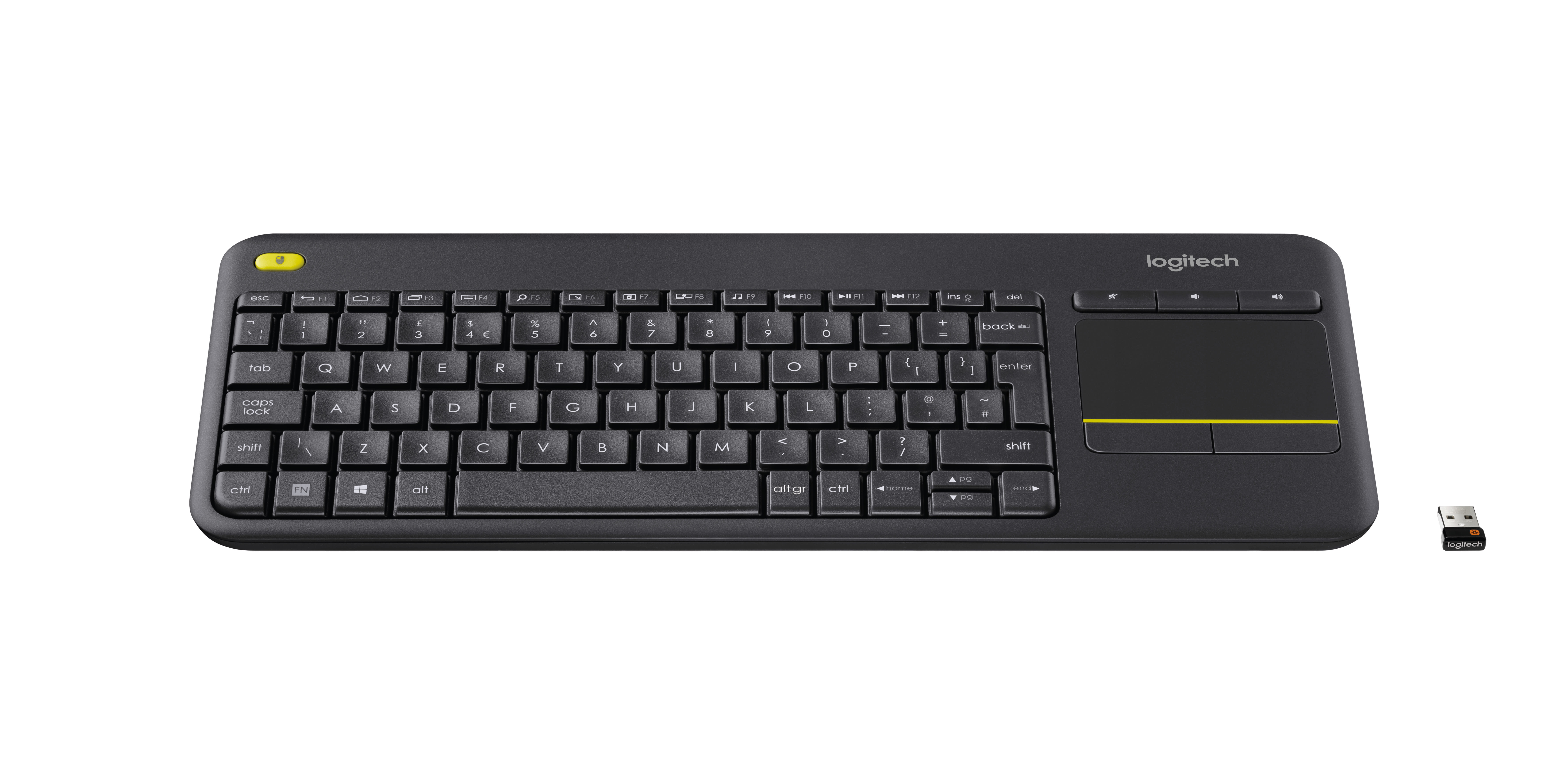 LOGITECH - TASTIERA WIRELESS TOUCH KEYBOARD K400 PL
