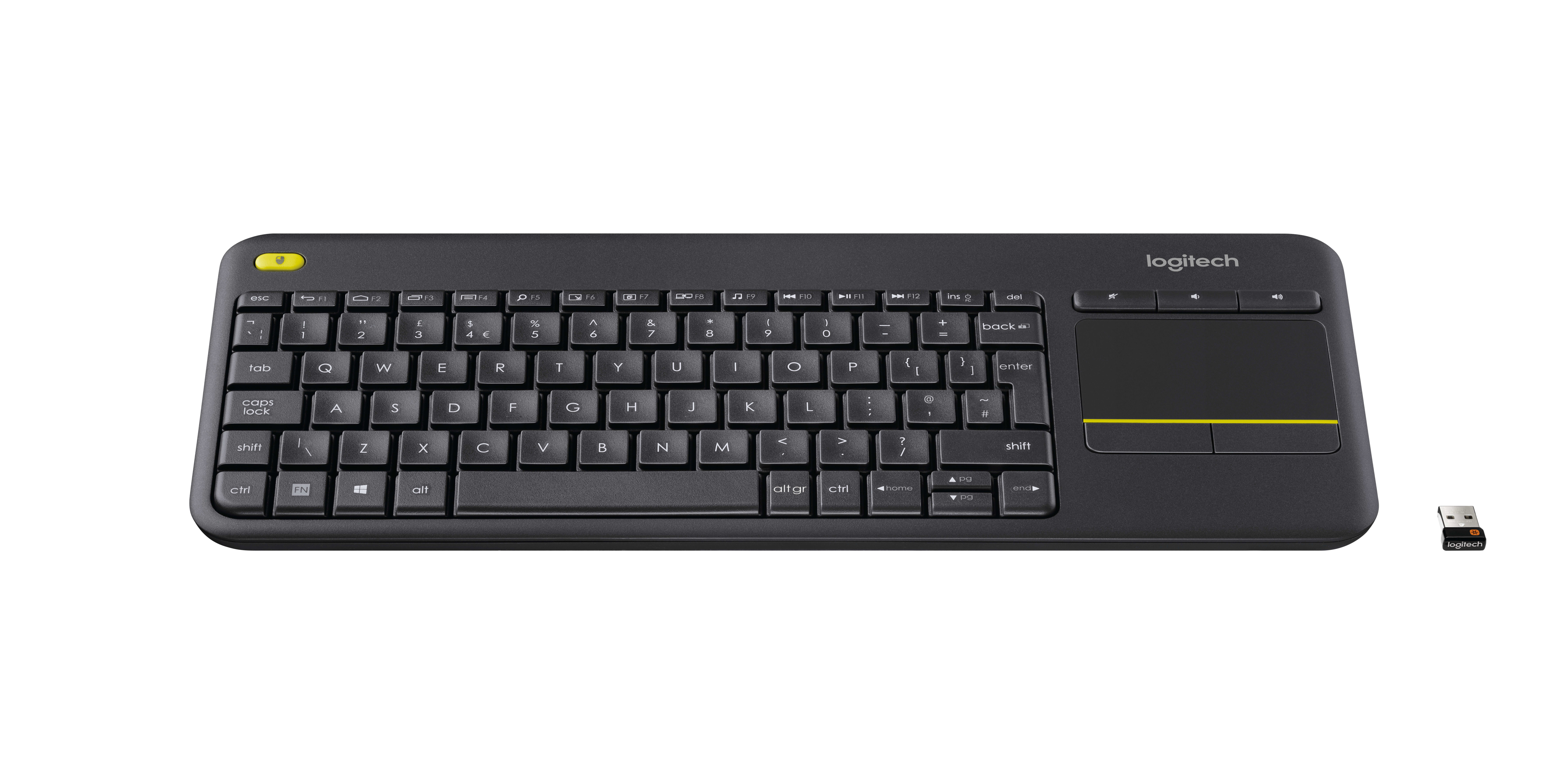 LOGITECH - TASTIERA WIRELESS TOUCH KEYBOARD K400 PL