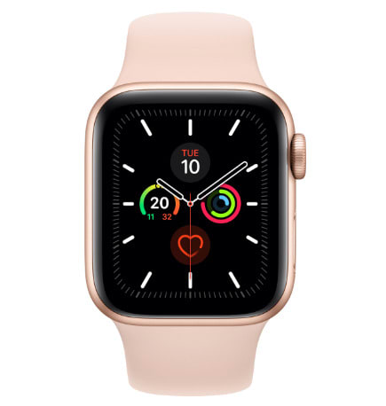 APPLE - SERIES 5 GPS 40MM GOLD PINK BAND APLWATCH5S40GOLPIN