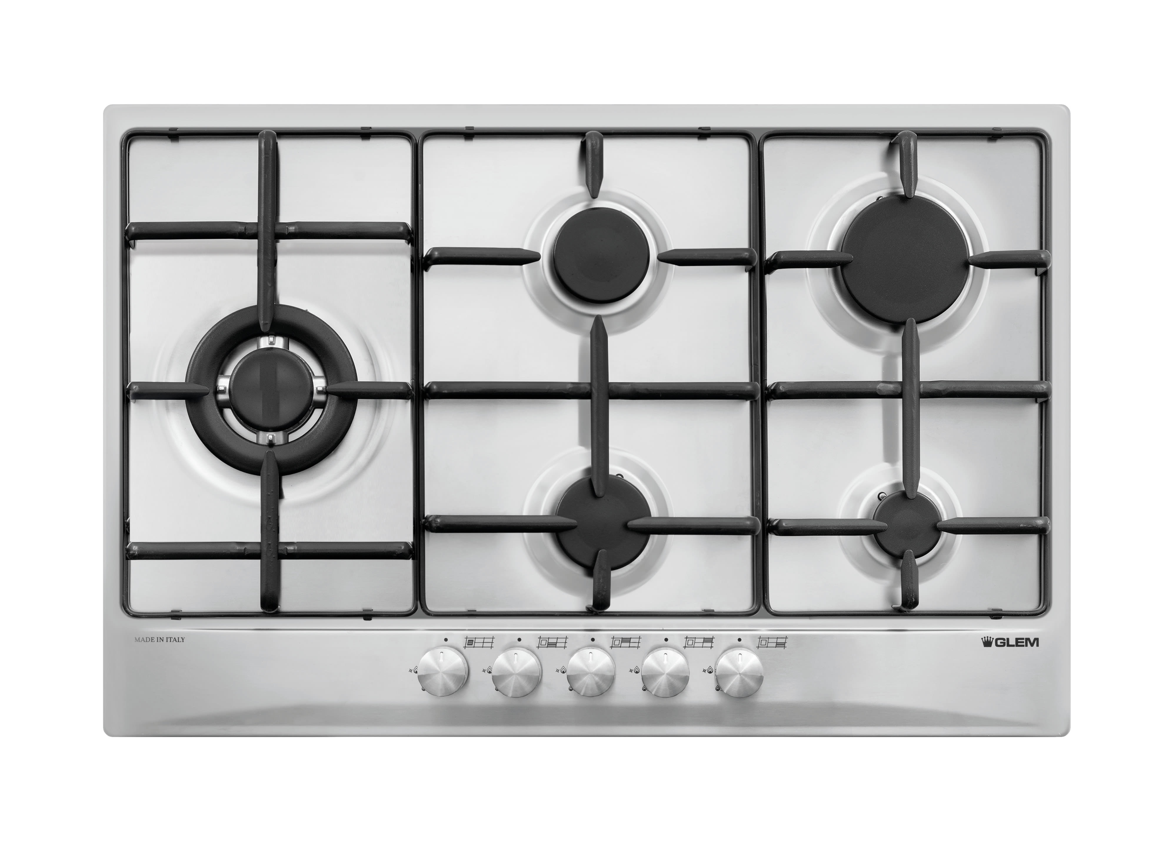 GLEM GAS - PIANO COTT 74 CM GR SM INOX GLEGT85TIX