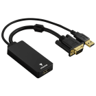 HAMA - CAVETTO ADATTATORE INGRESSO VGA+USB/ USC