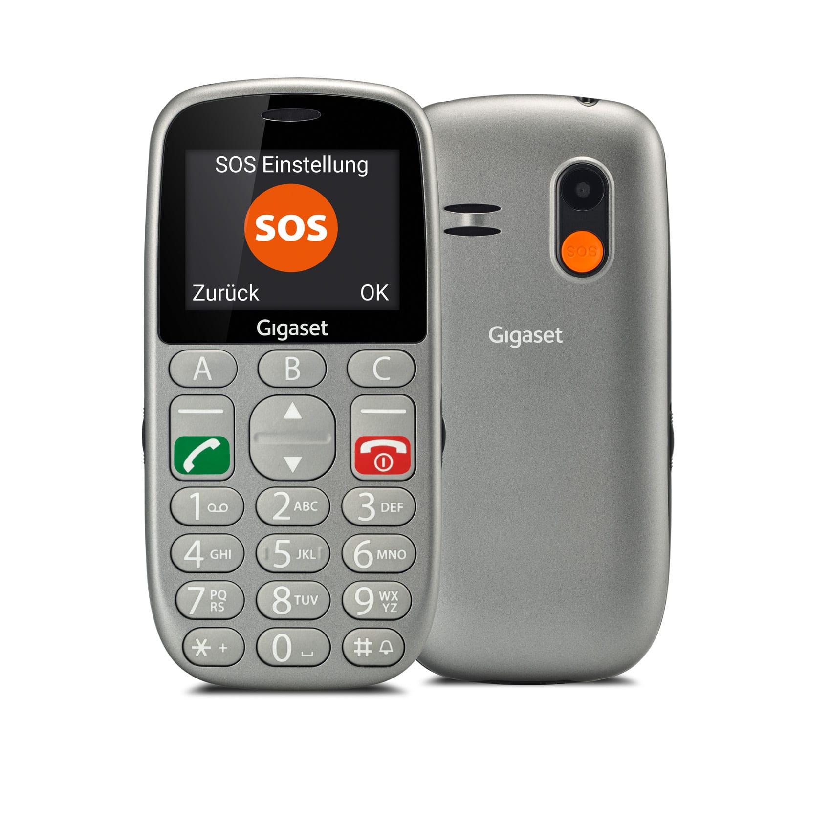 SIEMENS - CELL DUAL SIM 2.2 LCD SILVER GIGASET