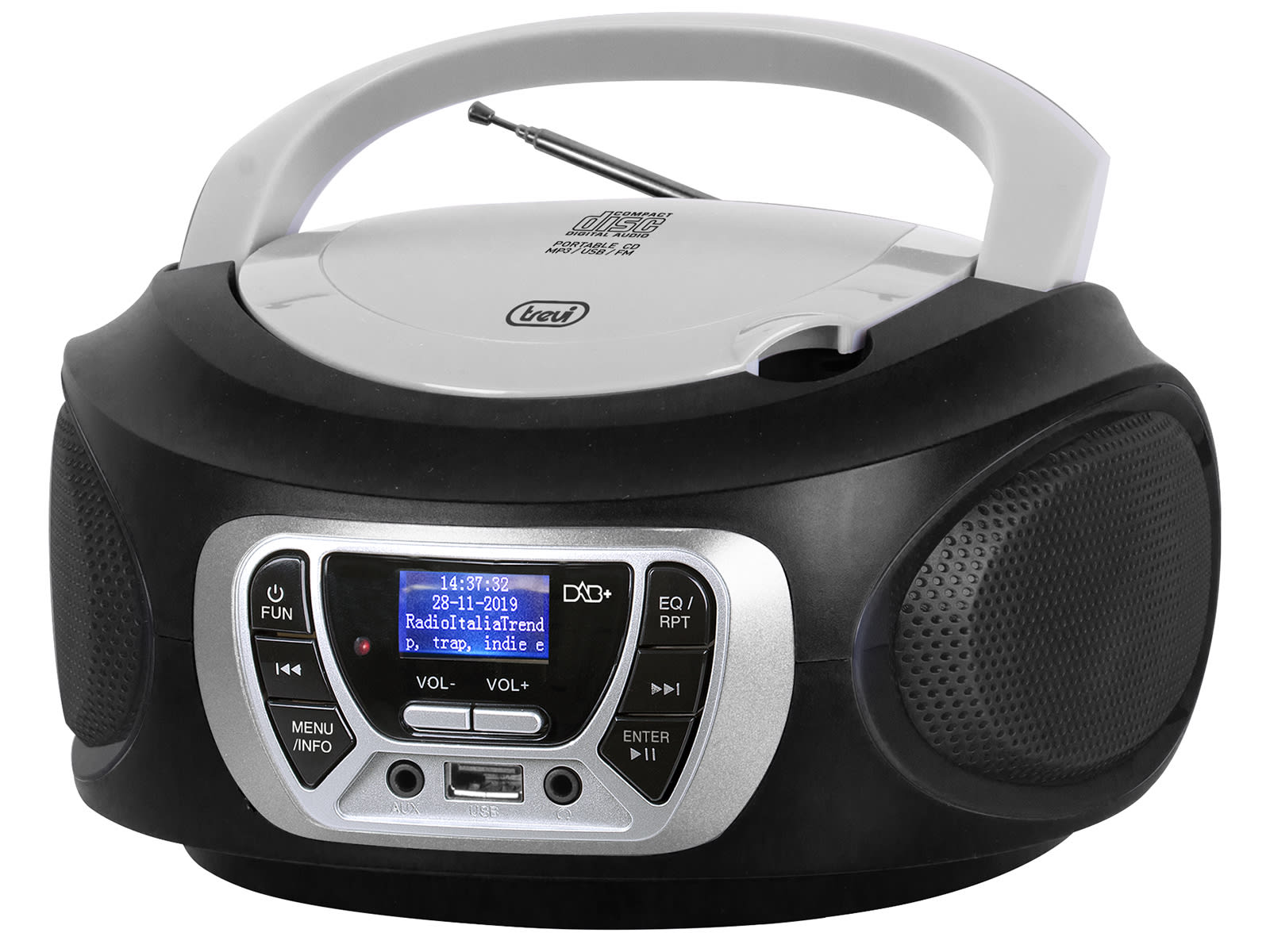 TREVI - CMP 510 DAB RADIO LETT.CD PORTATILE BK