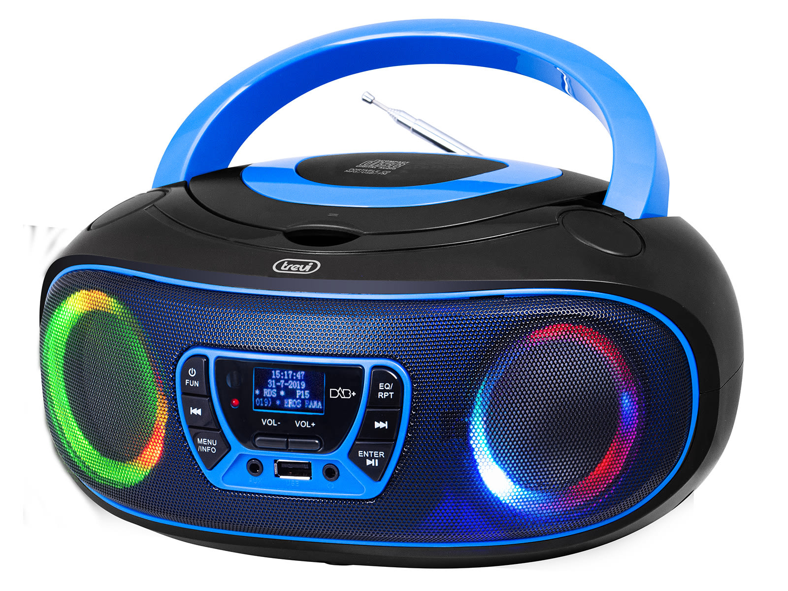 TREVI - LETTORE CD RADIO DAB DISPLAY RETROILLUMI