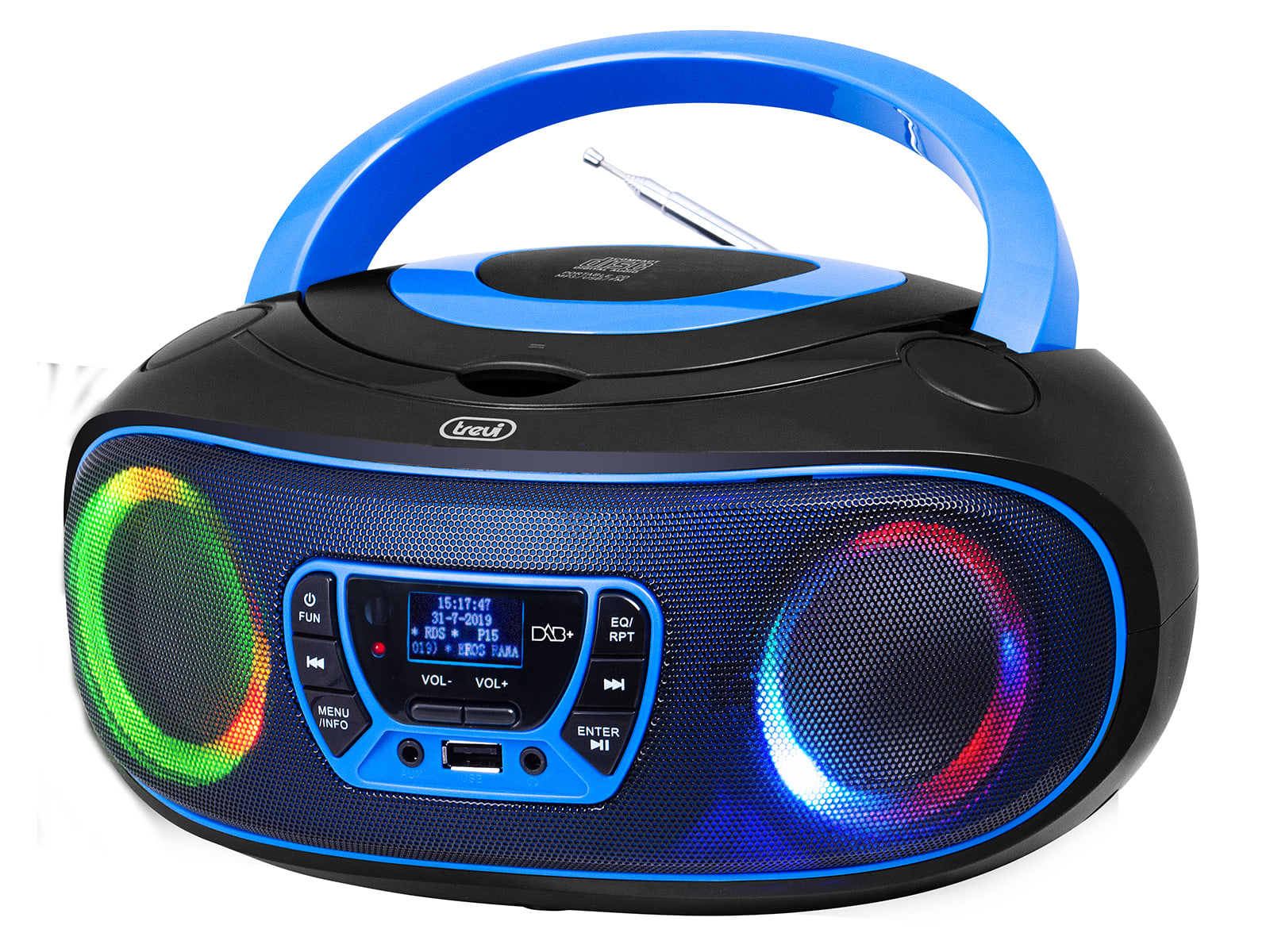 TREVI - LETTORE CD RADIO DAB DISPLAY RETROILLUMI