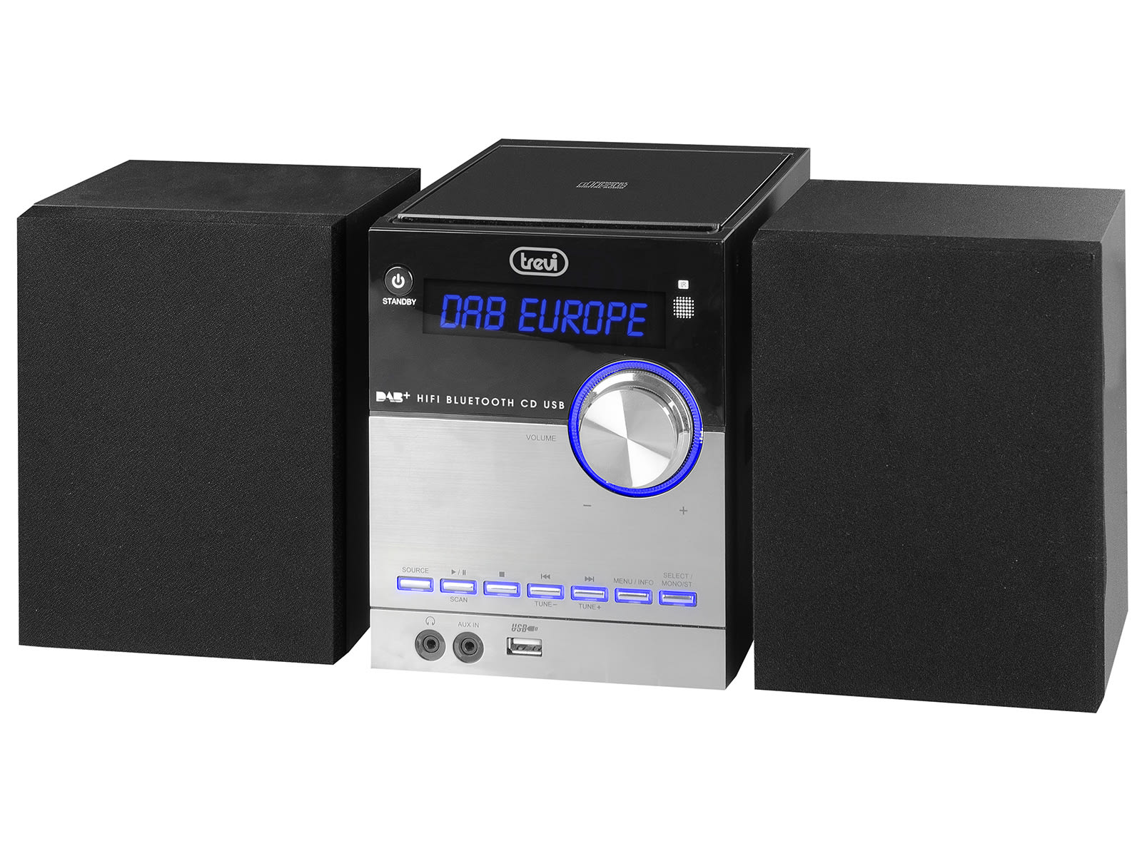 TREVI - HCX 10D8 DAB HIFI SYSTEM CD DAB/MP3/BT/U