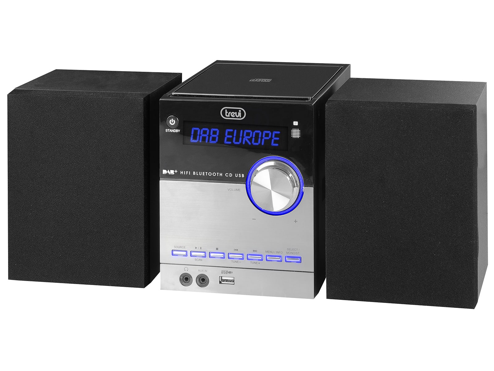 TREVI - HCX 10D8 DAB HIFI SYSTEM CD DAB/MP3/BT/U