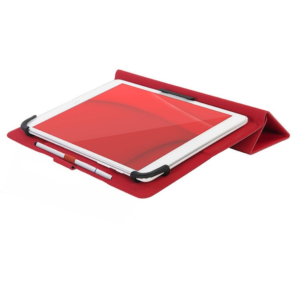 TUCANO - CUSTODIA UNIVERSALE FACILE STAND 10 RED