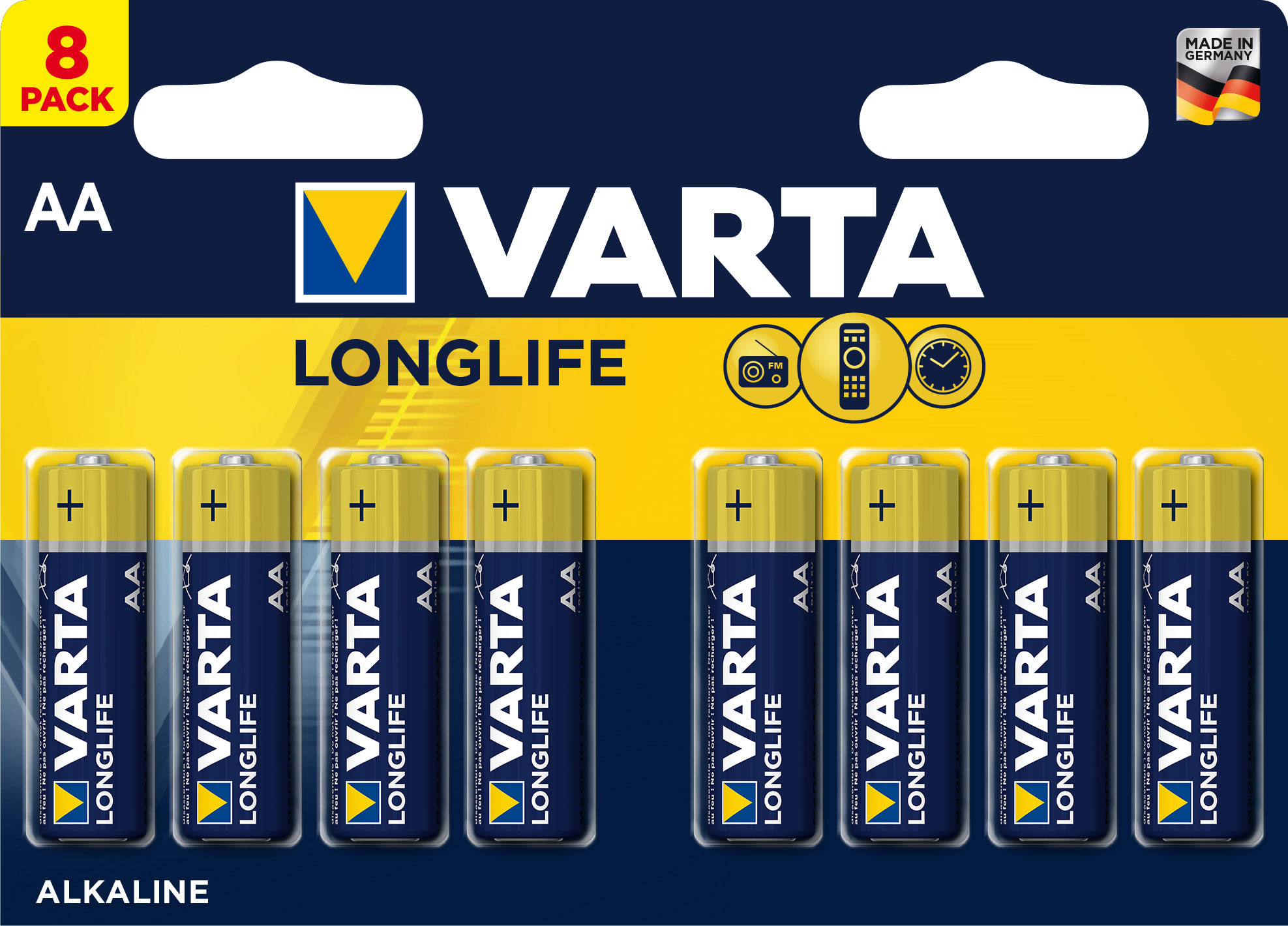 VARTA - AA STILO - LONGLIFE MEGAPACK X 9