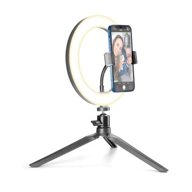 CELLULAR LINE - SELFIE RING TRIPOD UNIV. NERO