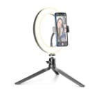 CELLULAR LINE - SELFIE RING TRIPOD UNIV. NERO